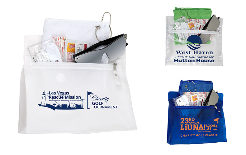 15 Piece Golf Kit in Travel Pouch with Zipper Components inserted into Zipper Pouch 15 Piece Golf Kit in Travel Pouch with Zipper Components inserted into Zipper Pouch